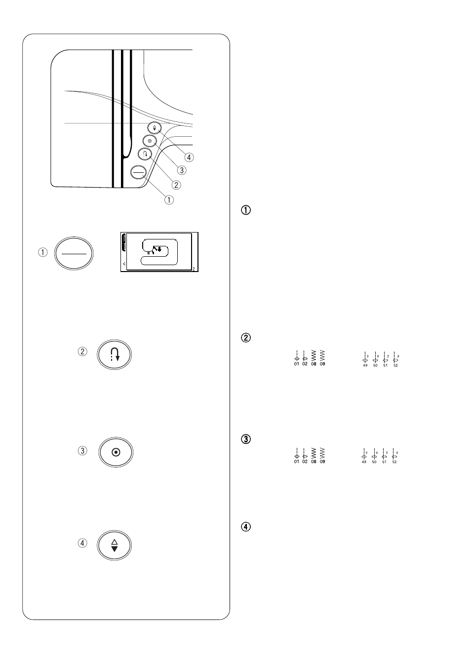 Function buttons | Janome MEMORY CRAFT 4900 QC User Manual | Page 10 / 89