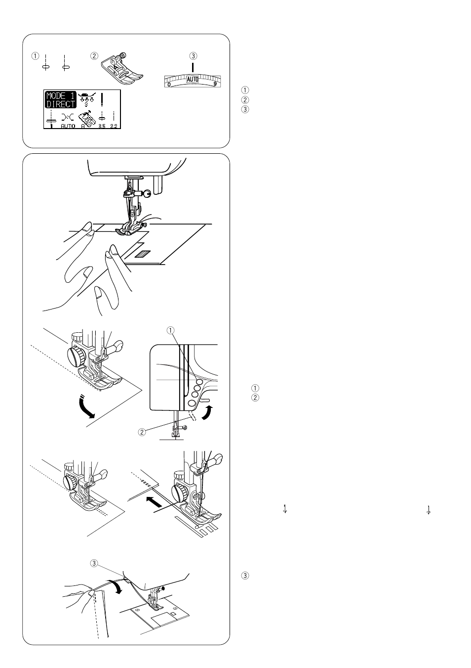 Basic stitches (mode 1), Straight stitch, Changing sewing direction | Securing a seam | Janome MEMORY CRAFT 4900 QC User Manual | Page 27 / 89