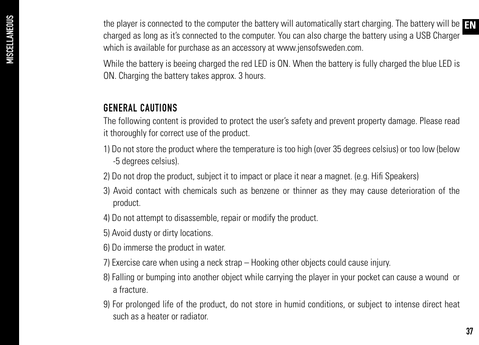Jens of Sweden MP-X User Manual | Page 17 / 22