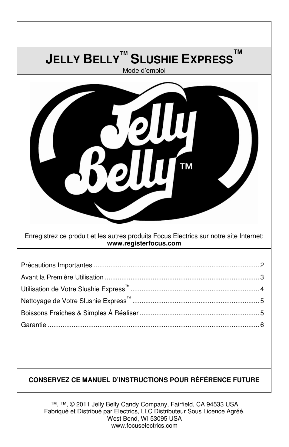 Elly, Lushie, Xpress | Jelly Belly Slushi Express User Manual | Page 7 / 20