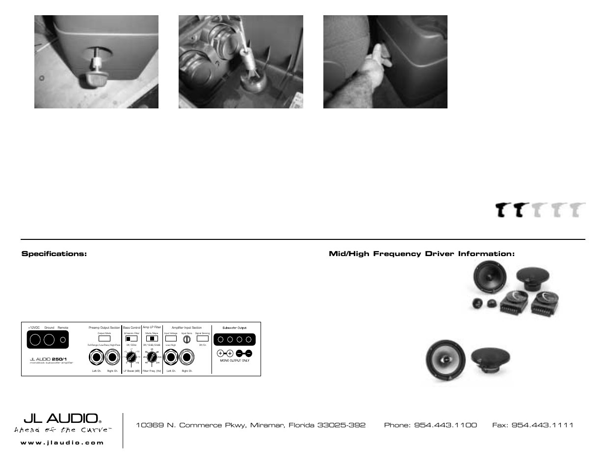 JL Audio Stealthbox SB-GM-CLREXT/10W3v3/DG User Manual | Page 3 / 3