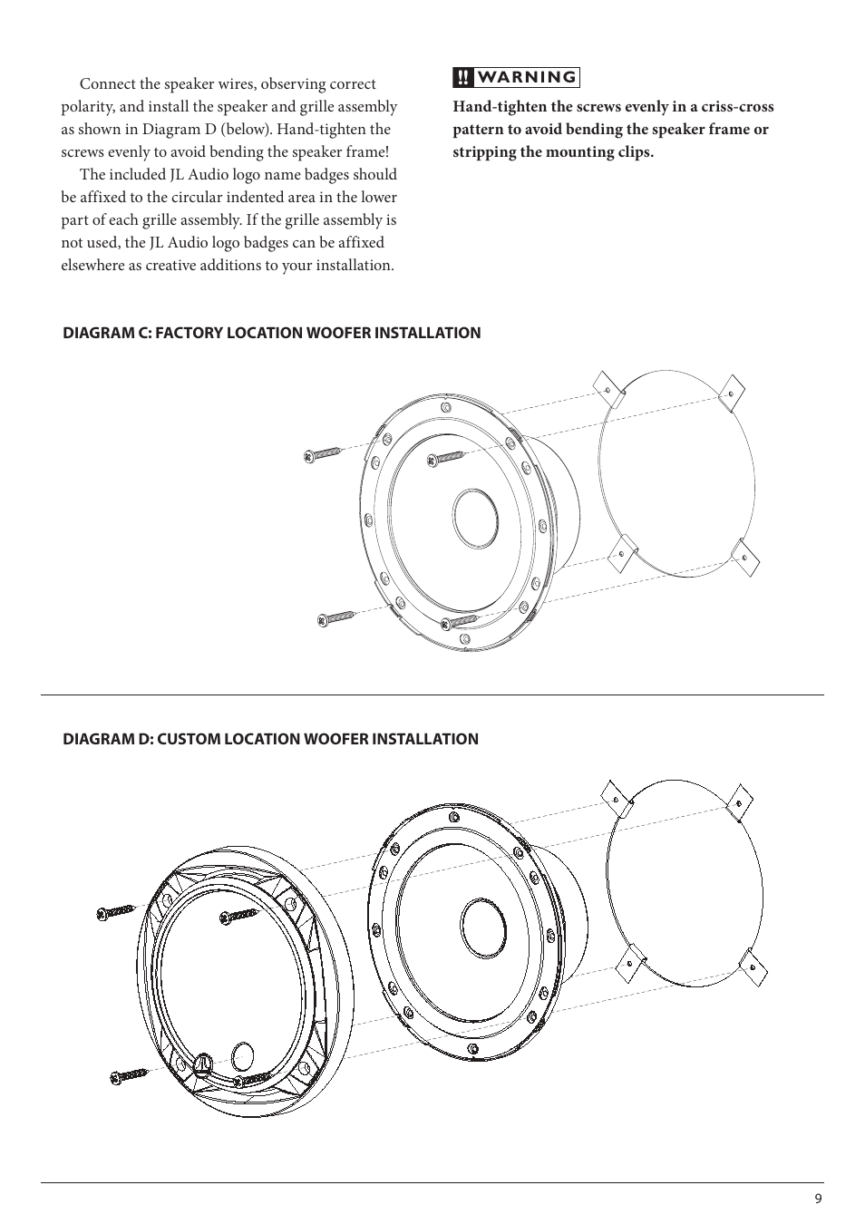 JL Audio C2-600-02102009 User Manual | Page 9 / 12