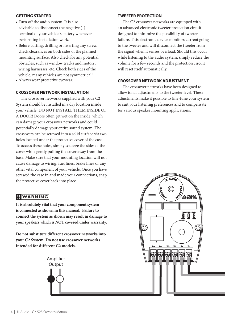JL Audio C2-525 User Manual | Page 4 / 12