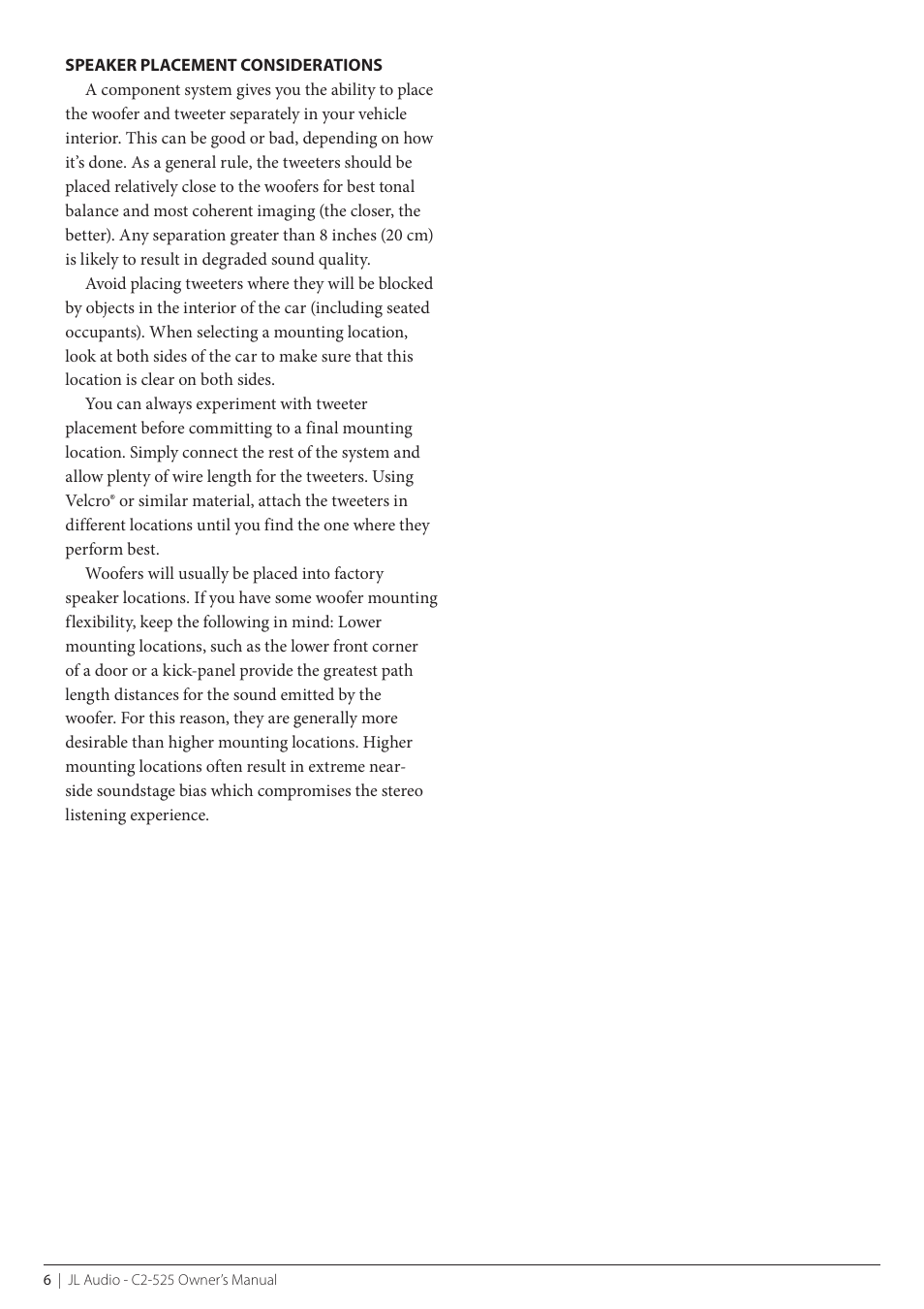 JL Audio C2-525 User Manual | Page 6 / 12