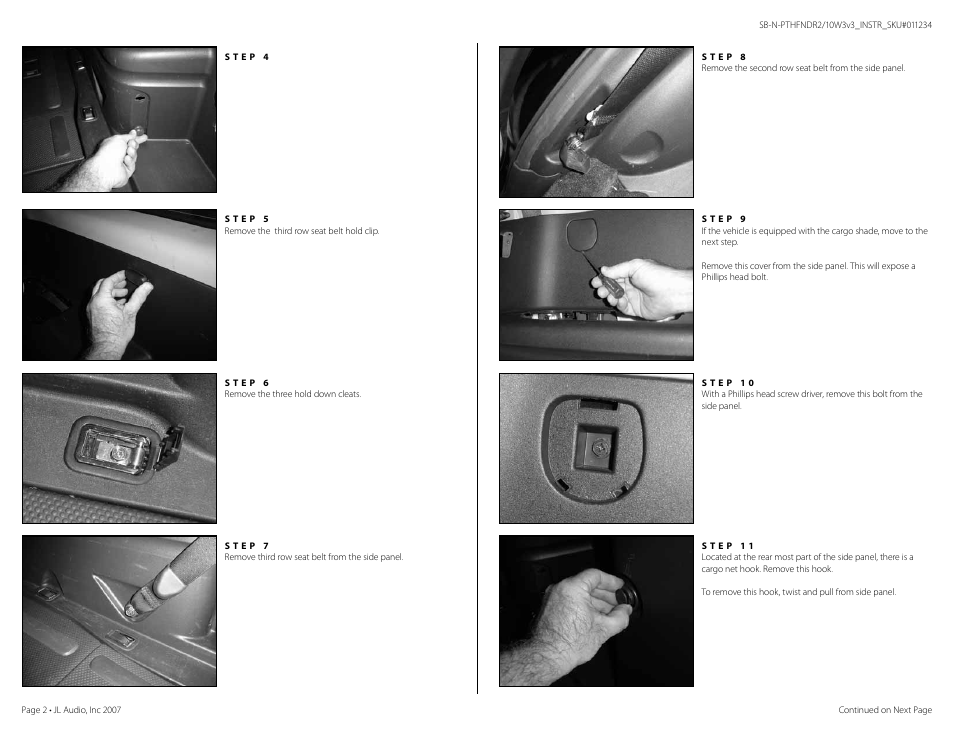 JL Audio SB-N-PTHFNDR2/10W3v3/BK User Manual | Page 2 / 5