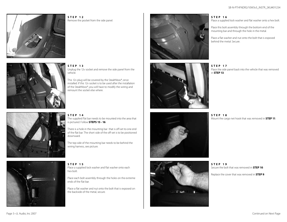 JL Audio SB-N-PTHFNDR2/10W3v3/BK User Manual | Page 3 / 5