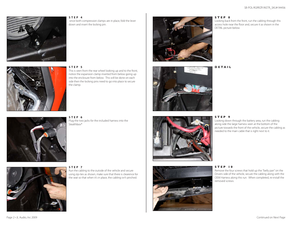 JL Audio Slampak SB-POL-RGRRZR User Manual | Page 2 / 3