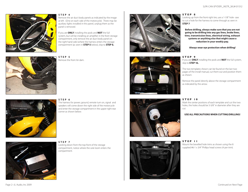JL Audio Slampak SLPK-CAN-SPYDER1 User Manual | Page 2 / 8