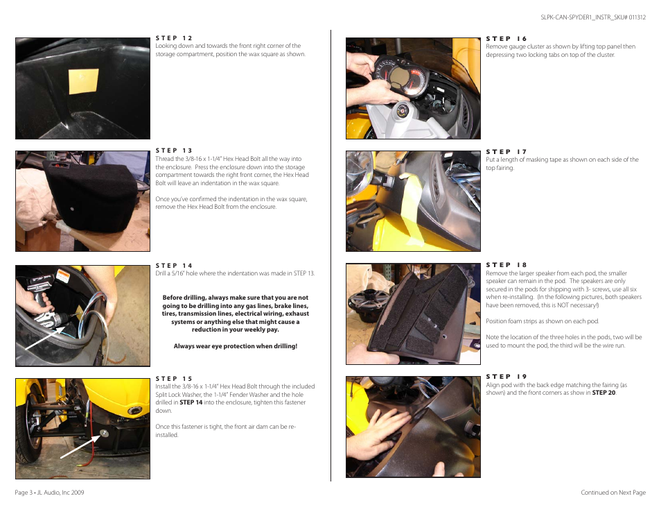 JL Audio Slampak SLPK-CAN-SPYDER1 User Manual | Page 3 / 8