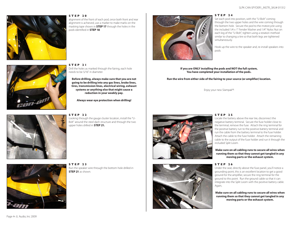 JL Audio Slampak SLPK-CAN-SPYDER1 User Manual | Page 4 / 8