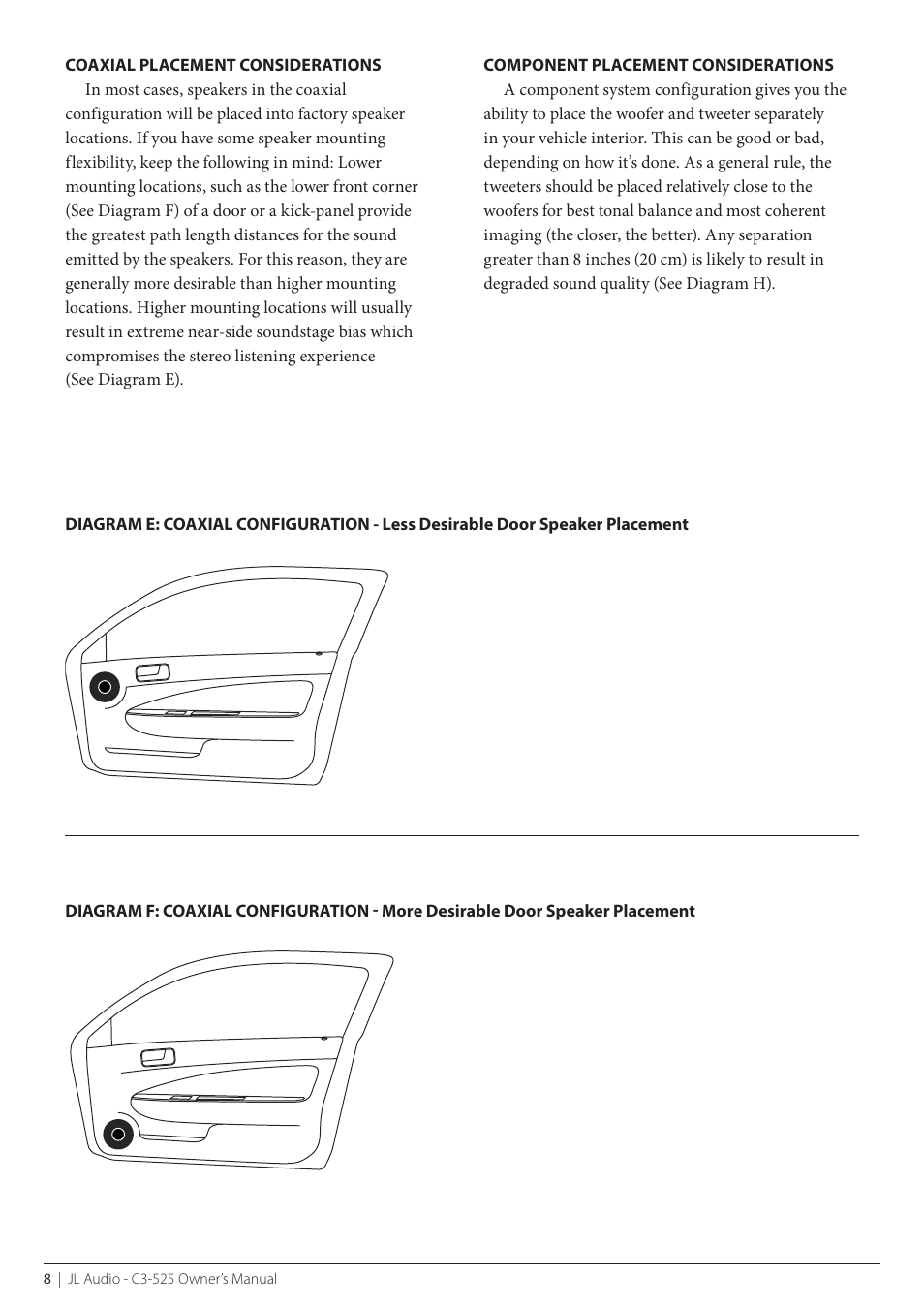 JL Audio C3-100ct User Manual | Page 8 / 16