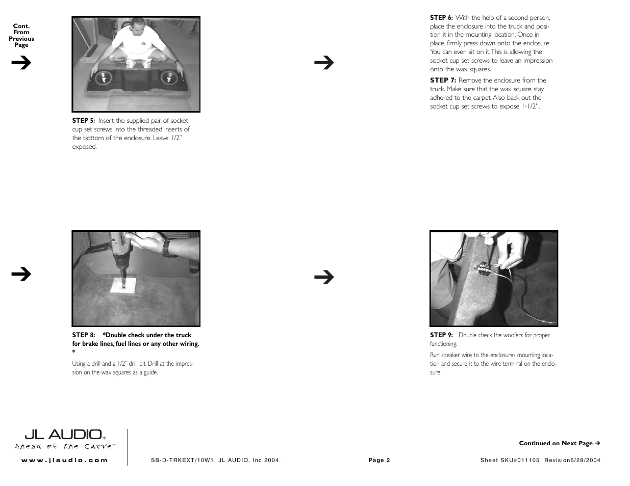 JL Audio Stealthbox SB-D-TRKEXT/10W1 User Manual | Page 2 / 3