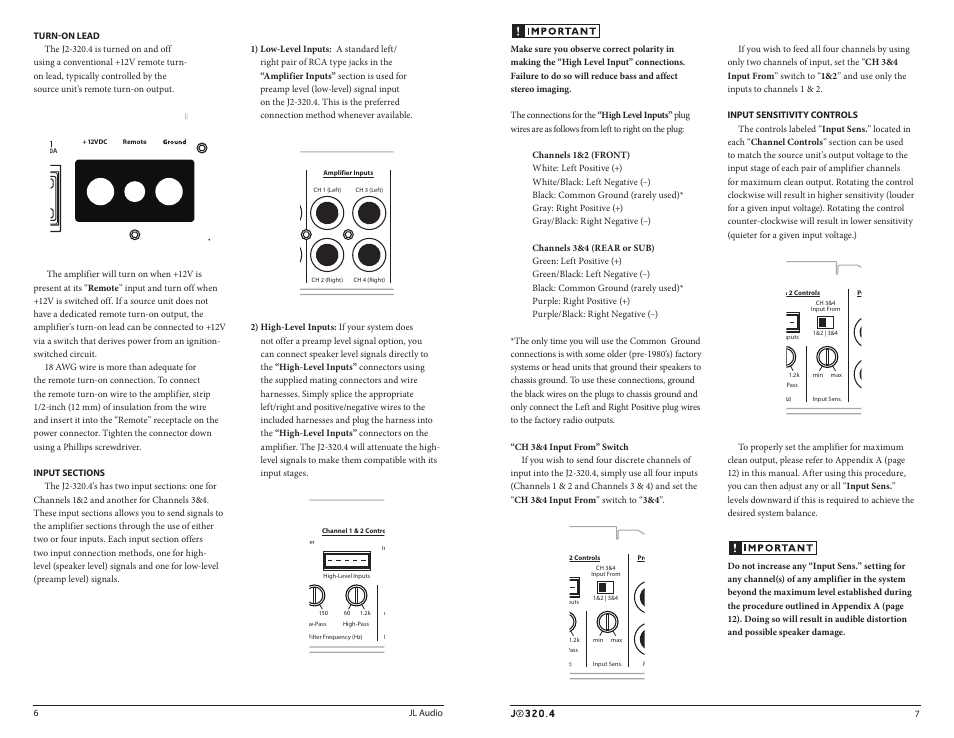 JL Audio J2320.4 User Manual | Page 4 / 11