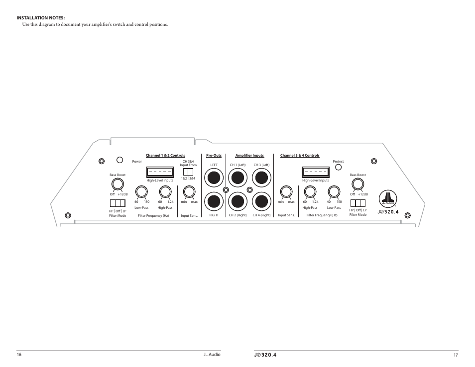 JL Audio J2320.4 User Manual | Page 9 / 11