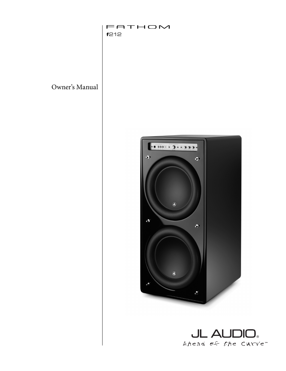 JL Audio Fathom f212 User Manual | 36 pages