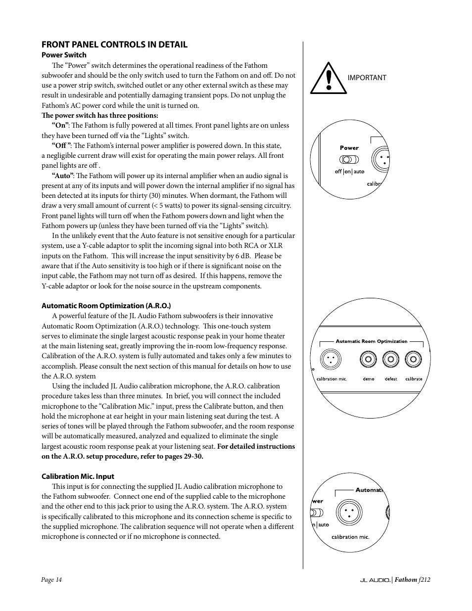 JL Audio Fathom f212 User Manual | Page 14 / 36