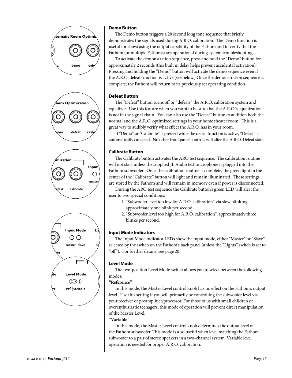 JL Audio Fathom f212 User Manual | Page 15 / 36