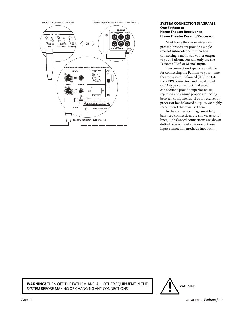 JL Audio Fathom f212 User Manual | Page 22 / 36