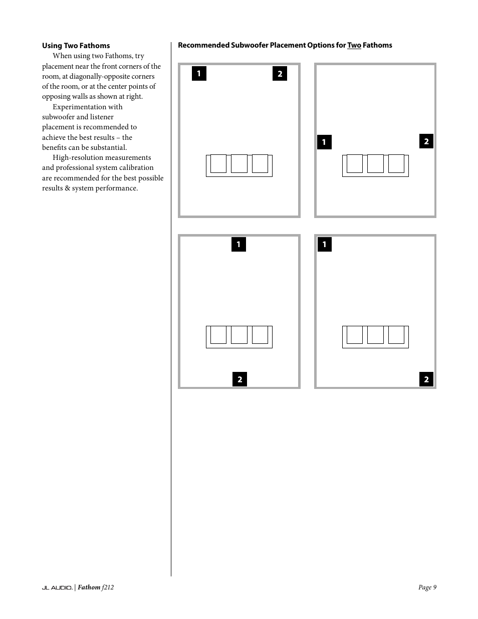 JL Audio Fathom f212 User Manual | Page 9 / 36