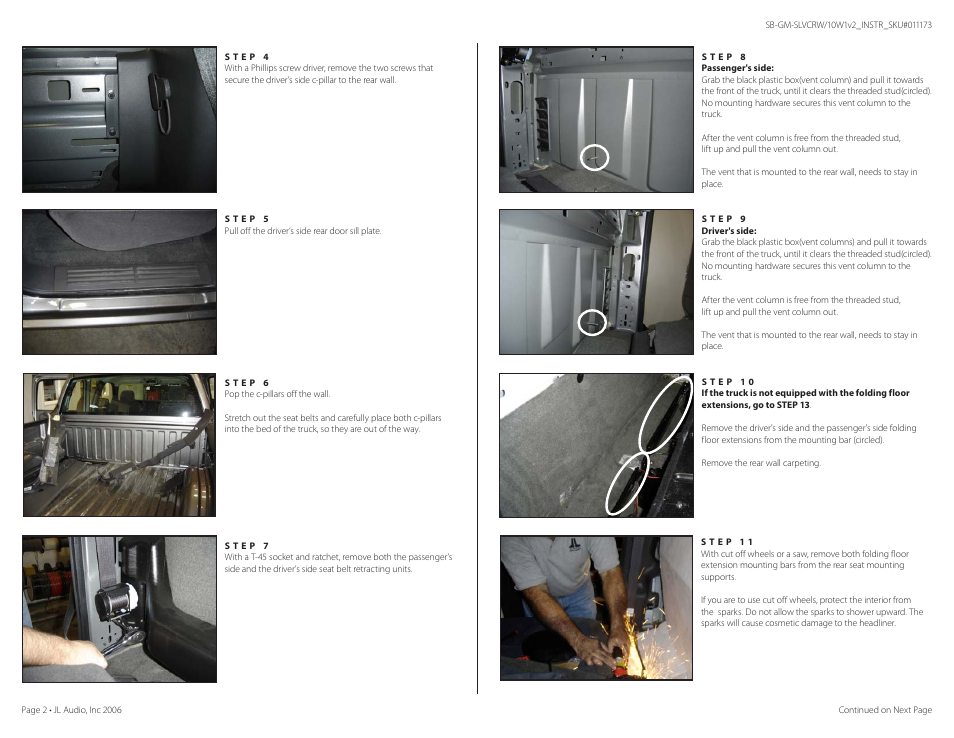 JL Audio Stealthbox SB-GM-SLVCRW/10W1v2 User Manual | Page 2 / 4