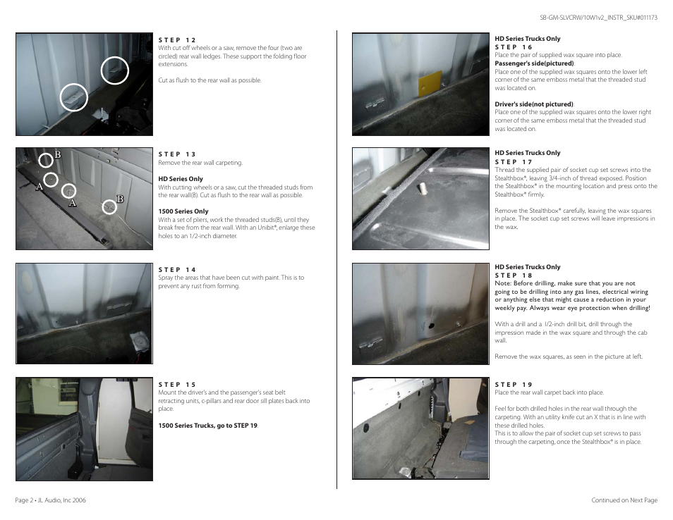 Ab a b | JL Audio Stealthbox SB-GM-SLVCRW/10W1v2 User Manual | Page 3 / 4