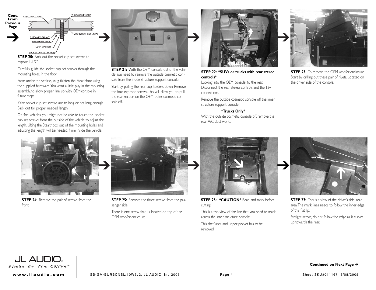 JL Audio Stealthbox SB-GM-BURBCNSL/10W3v3 User Manual | Page 4 / 8
