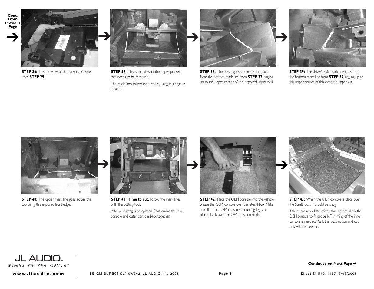 JL Audio Stealthbox SB-GM-BURBCNSL/10W3v3 User Manual | Page 6 / 8