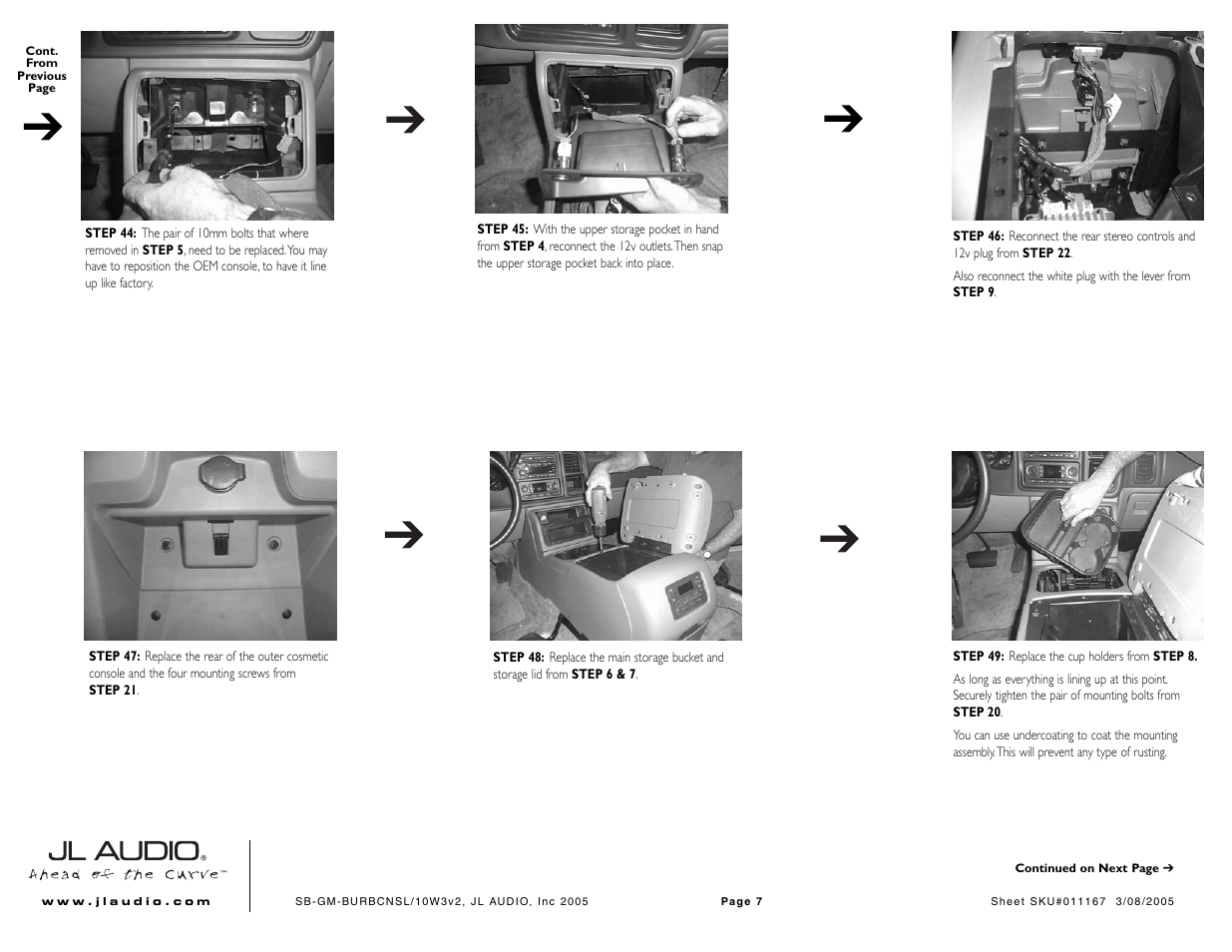 JL Audio Stealthbox SB-GM-BURBCNSL/10W3v3 User Manual | Page 7 / 8