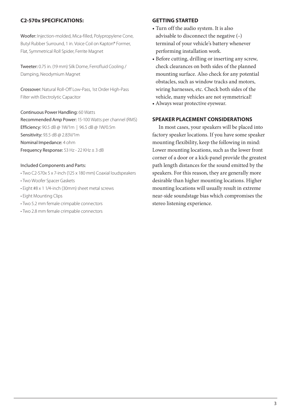 JL Audio C2-570x-06112008 User Manual | Page 3 / 8