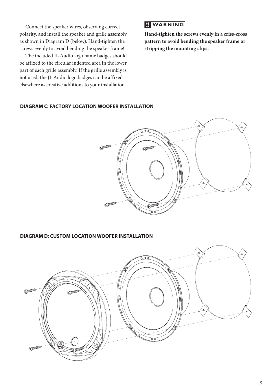 JL Audio C2-650cw User Manual | Page 9 / 12