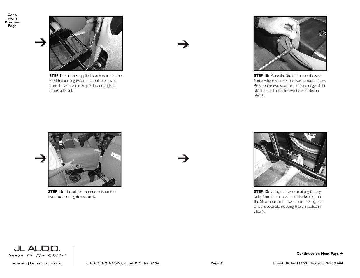 JL Audio Stealthbox SB-D-DRNGO/10W1v2/TN User Manual | Page 2 / 3