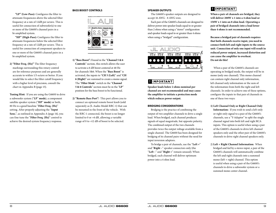 JL Audio RBC-1 User Manual | Page 5 / 11