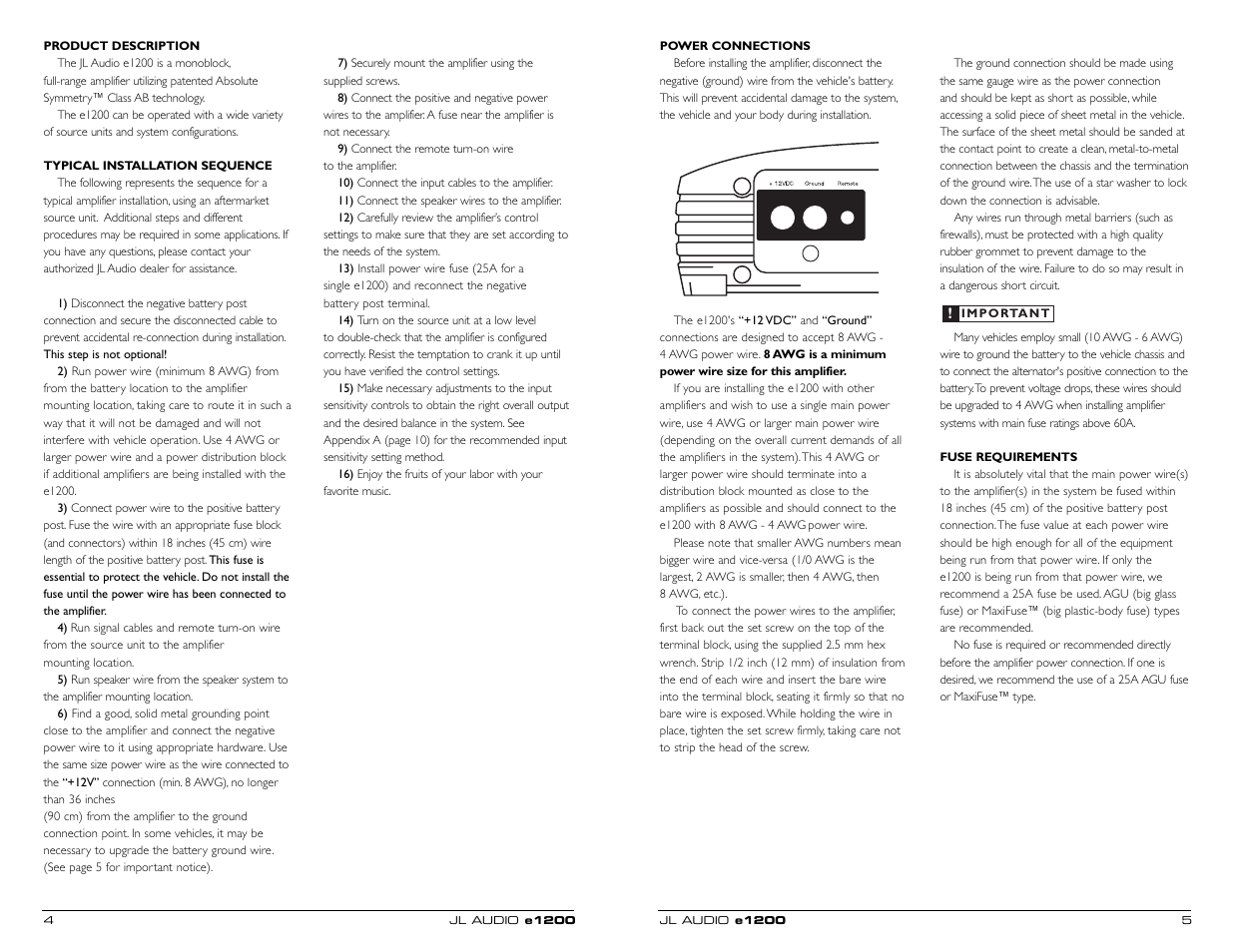 JL Audio two-channel full-range amplifier e2150 User Manual | Page 3 / 9