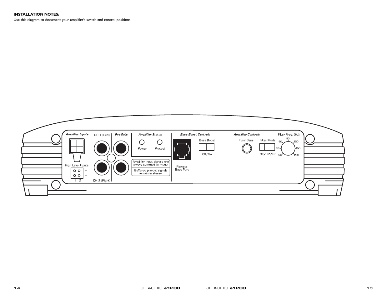 JL Audio two-channel full-range amplifier e2150 User Manual | Page 8 / 9