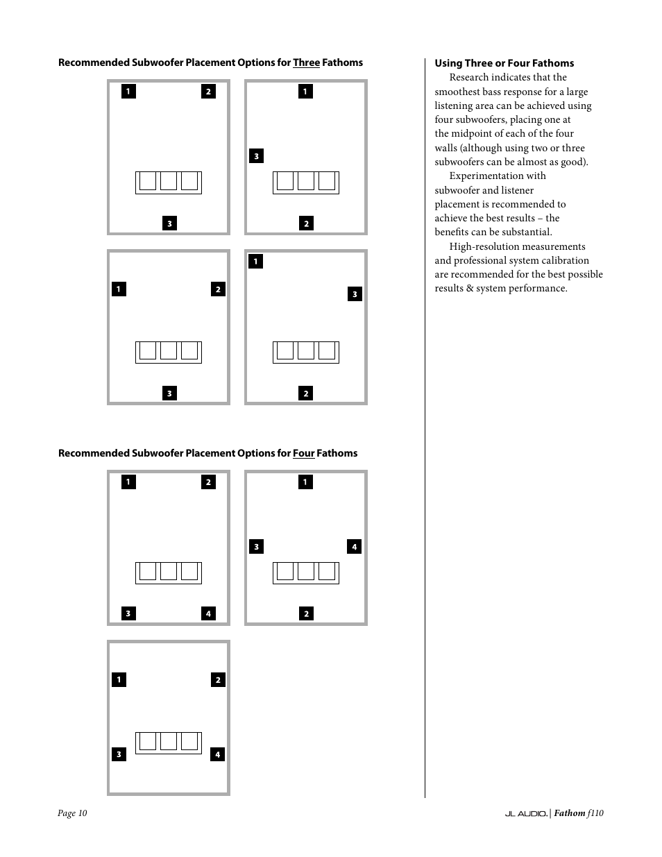 JL Audio Fathom f110 User Manual | Page 10 / 36