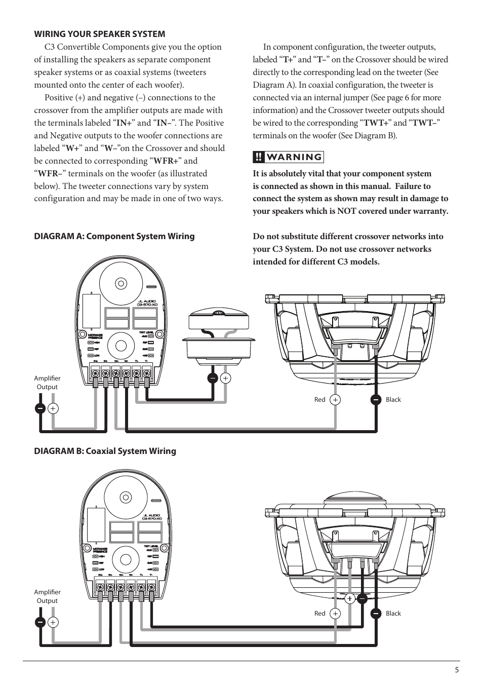 JL Audio C3-570-031010 User Manual | Page 5 / 16