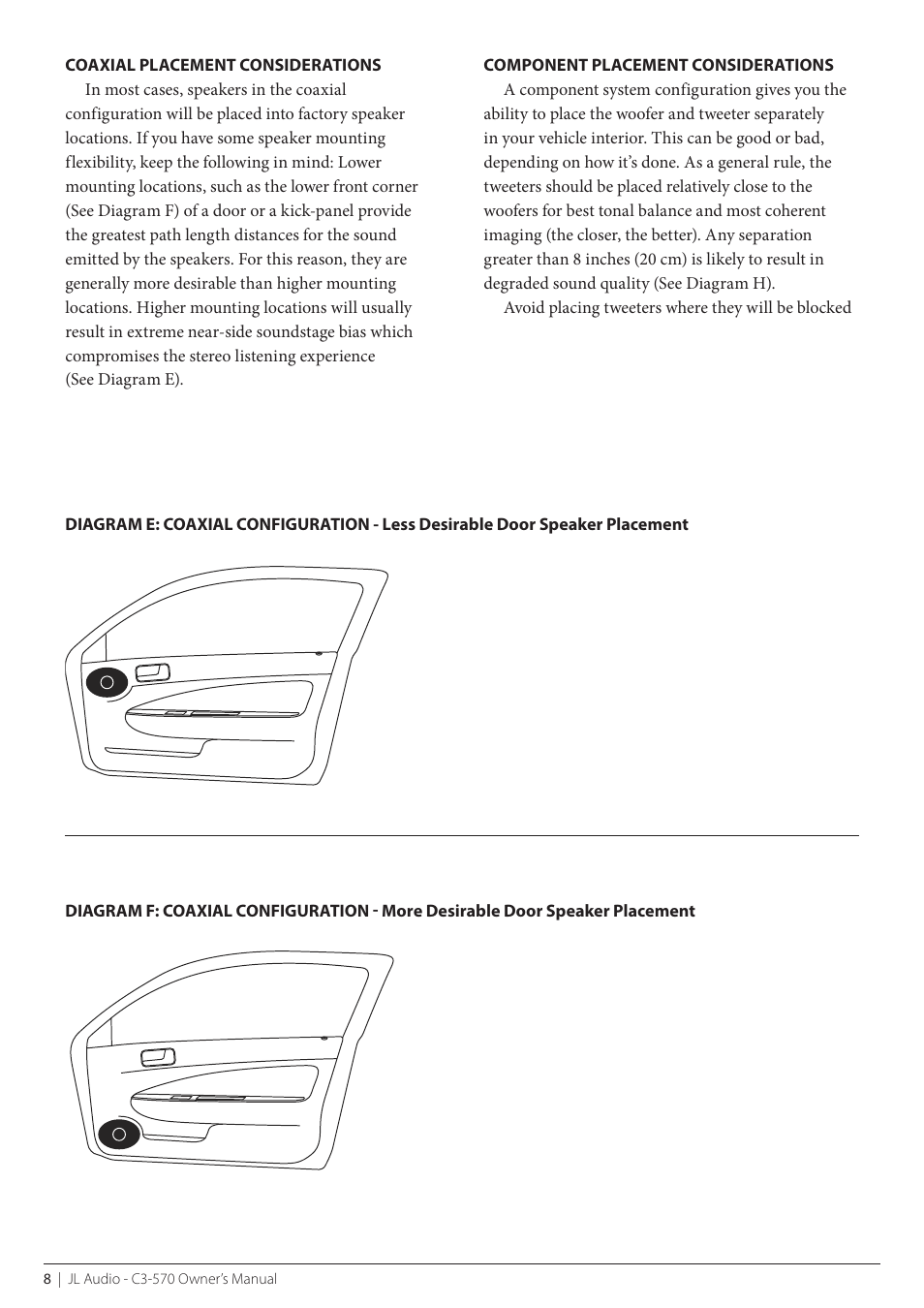 JL Audio C3-570-031010 User Manual | Page 8 / 16