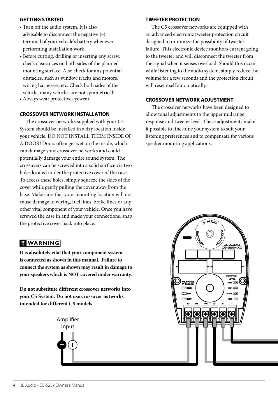 JL Audio C5-525x-02082008 User Manual | Page 4 / 12