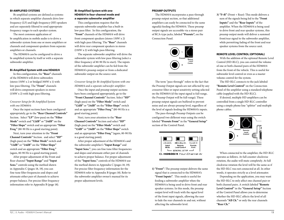 JL Audio HD600/4 User Manual | Page 7 / 13