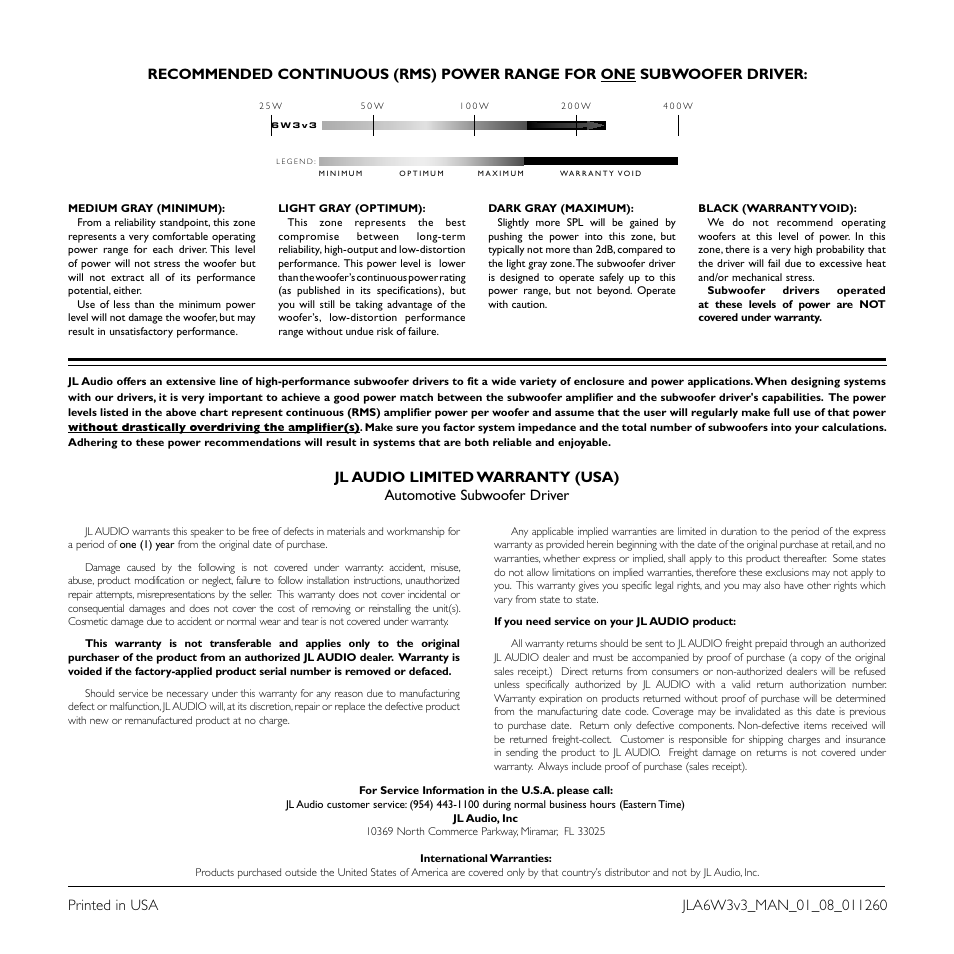 JL Audio 6W3v3-4 User Manual | Page 4 / 4