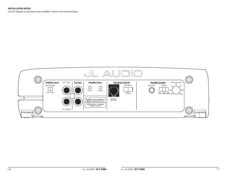 JL Audio G Series G1700 User Manual | Page 9 / 11