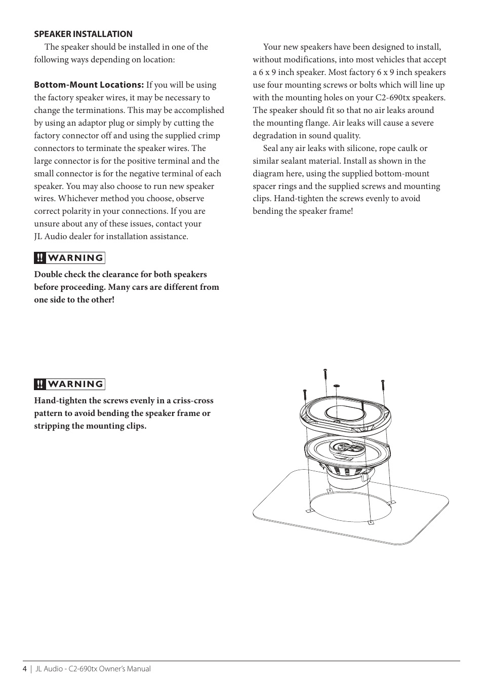 JL Audio C2-690tx User Manual | Page 4 / 8