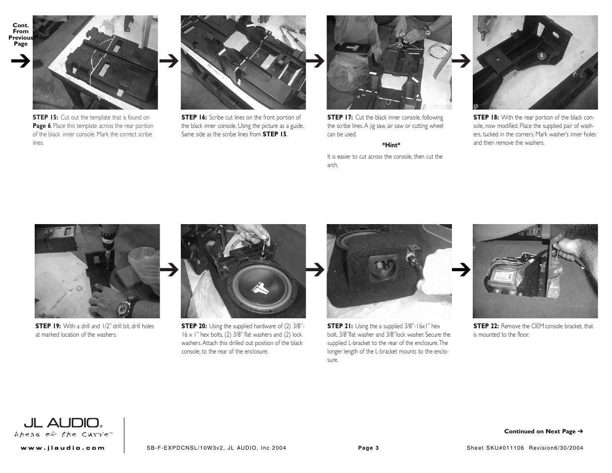 JL Audio SB-F-EXPDCNSL User Manual | Page 3 / 6