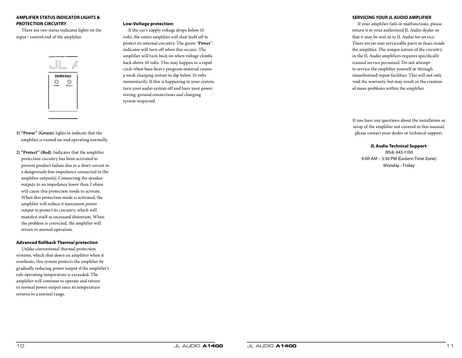 JL Audio A1400 User Manual | Page 6 / 11