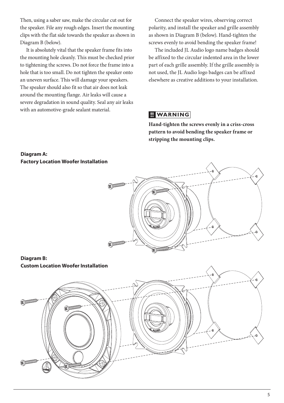 JL Audio C2-400x-06112008 User Manual | Page 5 / 8
