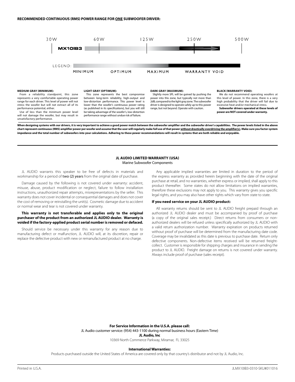 JL Audio MX10IB3 User Manual | Page 4 / 4