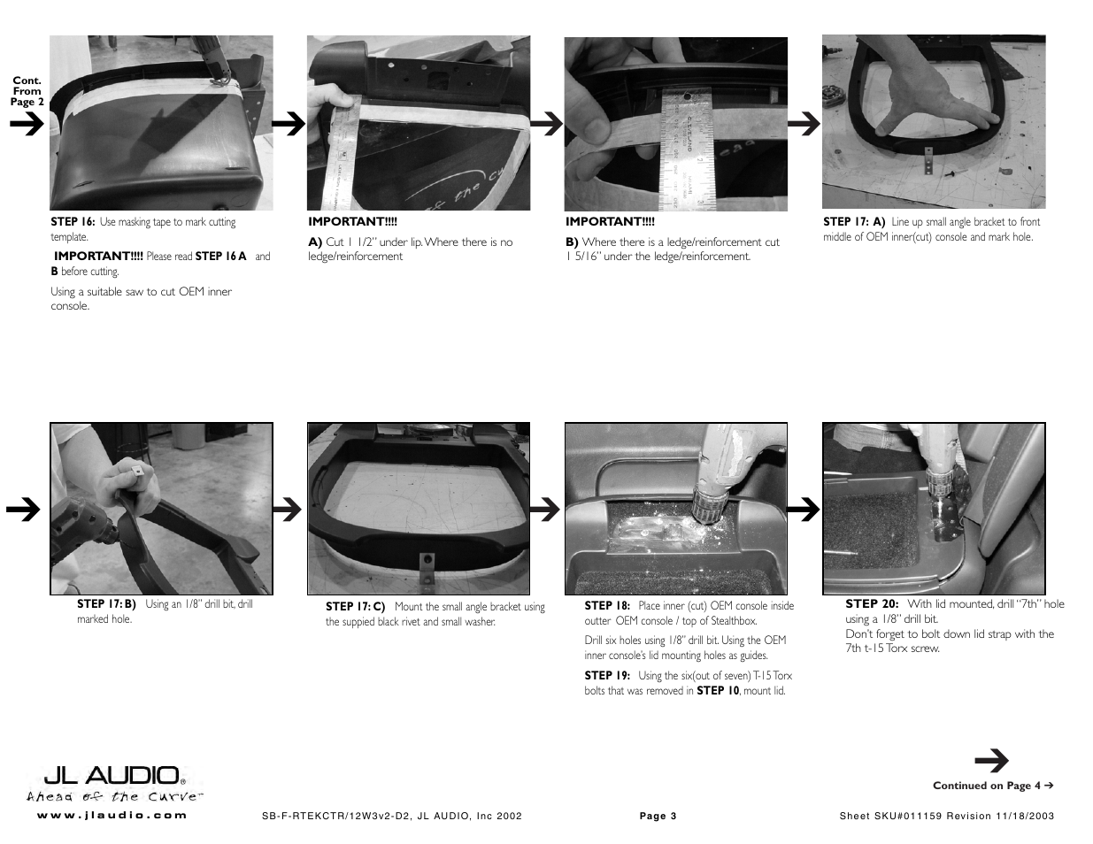 JL Audio Stealthbox SB-F-RTRKCTR/12W3v2-D2 User Manual | Page 3 / 4