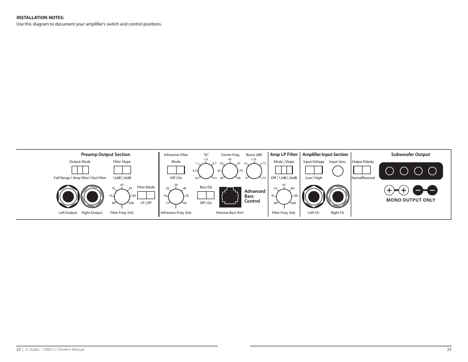 JL Audio 1000/1v2 User Manual | Page 12 / 13