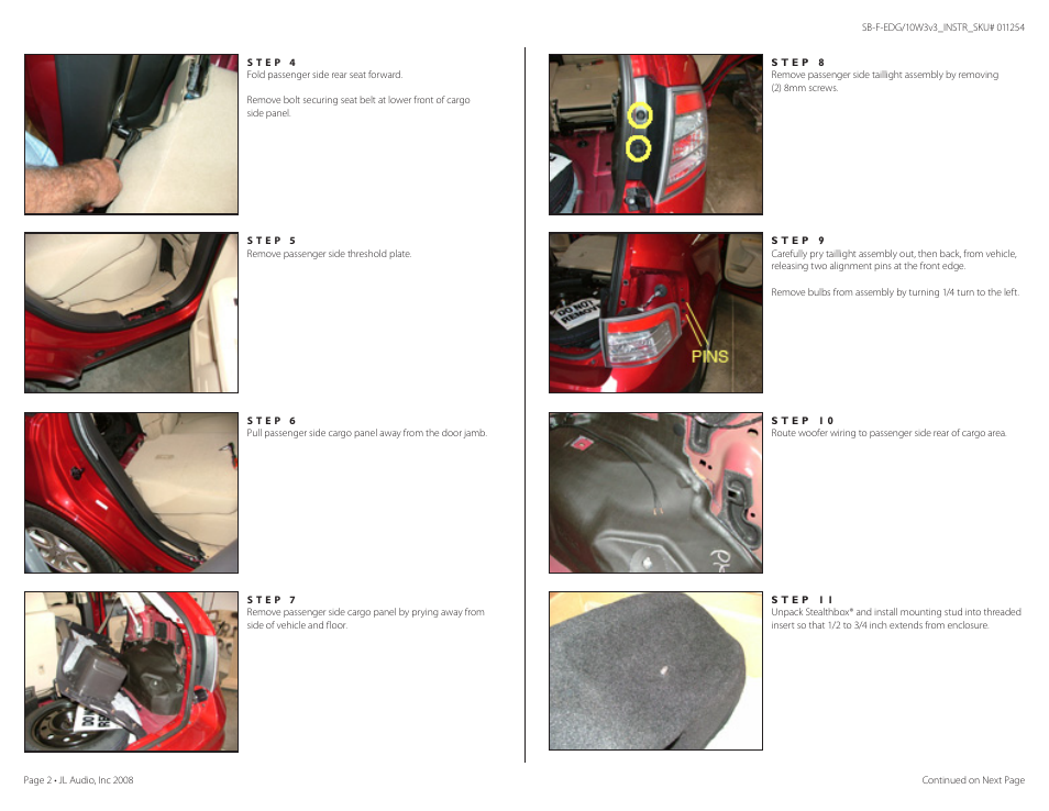 JL Audio Stealthbox 94376 User Manual | Page 2 / 5