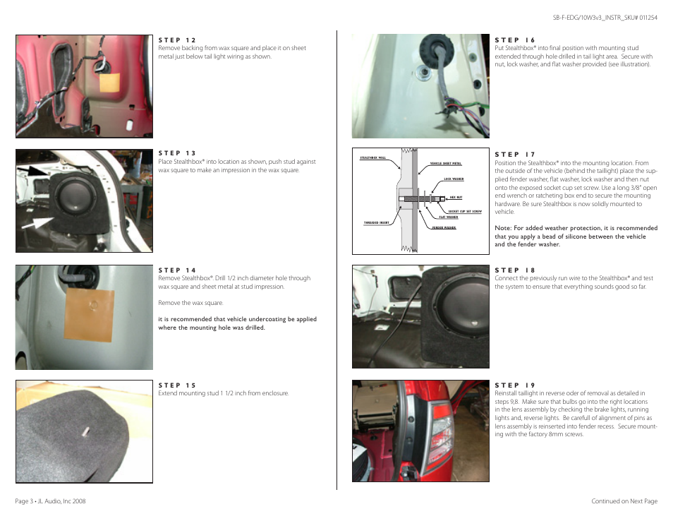 JL Audio Stealthbox 94376 User Manual | Page 3 / 5